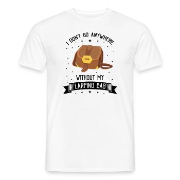 Citation Larper pour les jeux de rôle GN et fantastiques - T-shirt homme - blanc - Devant - AI Model Male 178 dark (178cm)
