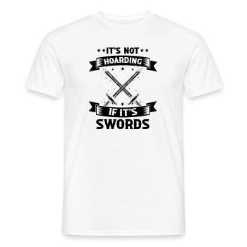 Larping Quote for Roleplaying and Larper - Men's T-Shirt - white - Front - AI Model Male 178 dark (178cm)