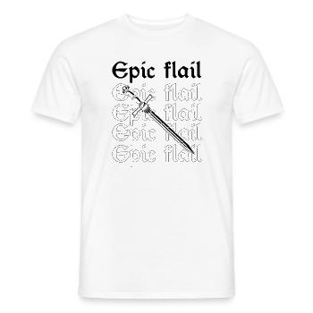 Live-action role-playing game for NPC and RPG role-playing game - Men's T-Shirt - white - Front - AI Model Male 178 dark (178cm)