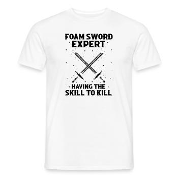 Citation Larper pour les jeux de rôle GN et fantastiques - T-shirt homme - blanc - Devant - AI Model Male 178 dark (178cm)