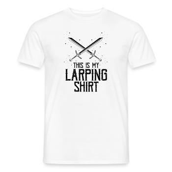 Jeu de rôle en direct pour PNJ et jeu de rôle RPG - T-shirt homme - blanc - Devant - AI Model Male 178 dark (178cm)