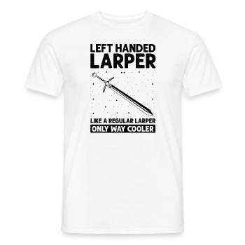 Fantasy role-playing game quote for sword fighting - Men's T-Shirt - white - Front - AI Model Male 178 dark (178cm)