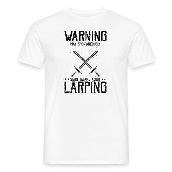 Citation Larper pour les jeux de rôle GN et fantastiques - T-shirt homme - blanc - Devant - AI Model Male 178 dark (178cm)