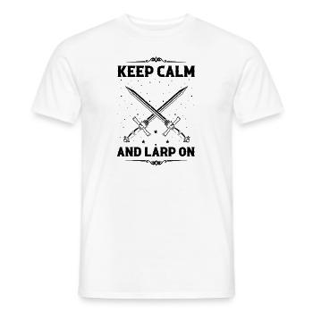 Citation Larper pour les jeux de rôle GN et fantastiques - T-shirt homme - blanc - Devant - AI Model Male 178 dark (178cm)