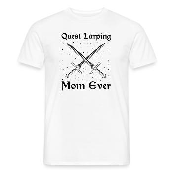 Larping Quote for Role Playing Games and Larpers - Men's T-Shirt - white - Front - AI Model Male 178 dark (178cm)