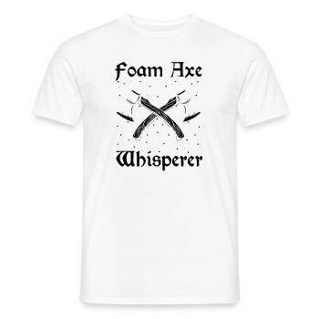 Schwertkampf für Live-Action-Rollenspiele und Larp - Männer T-Shirt - Weiß - Vorne - AI Model Male 178 dark (178cm)