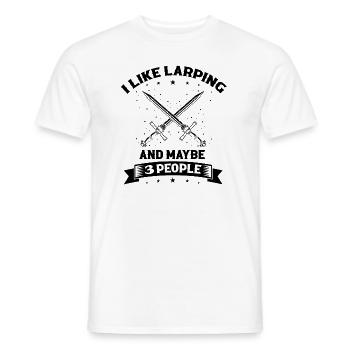 Jeu de rôle en direct pour PNJ et jeu de rôle RPG - T-shirt homme - blanc - Devant - AI Model Male 178 dark (178cm)