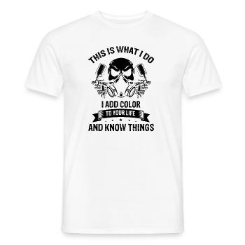 Car Painter for Car Painter for Car Detailer - Men's T-Shirt - white - Front - AI Model Male 178 dark (178cm)