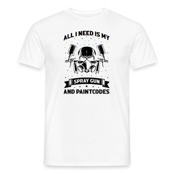 Car Painter Offer for Car Painters - Men's T-Shirt - white - Front - AI Model Male 178 dark (178cm)