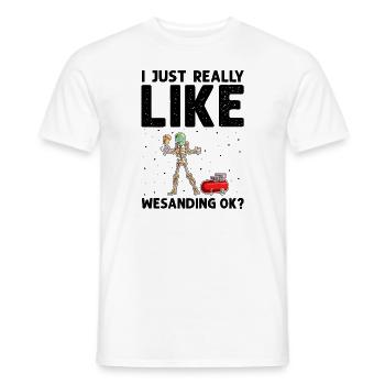Autolackierer Angebot für Karosserietechniker - Männer T-Shirt - Weiß - Vorne - AI Model Male 178 dark (178cm)