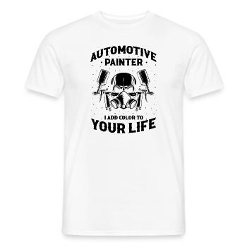 Autolackierer Angebot für Autolackierer - Männer T-Shirt - Weiß - Vorne - AI Model Male 178 dark (178cm)