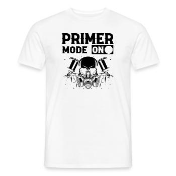 Peintre automobile pour carrossiers - T-shirt homme - blanc - Devant - AI Model Male 178 dark (178cm)