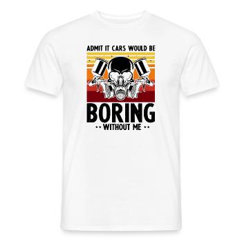 Car Painter Offer for Car Painters - Men's T-Shirt - white - Front - AI Model Male 178 dark (178cm)