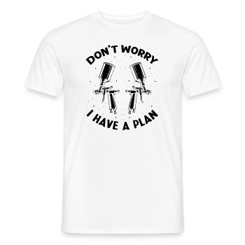 Autolackierer Angebot für Karosseriebauer - Männer T-Shirt - Weiß - Vorne - AI Model Male 178 dark (178cm)