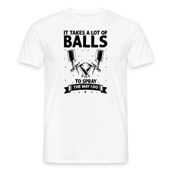 Car Painter for Car Painter for Car Detailer - Men's T-Shirt - white - Front - AI Model Male 178 dark (178cm)