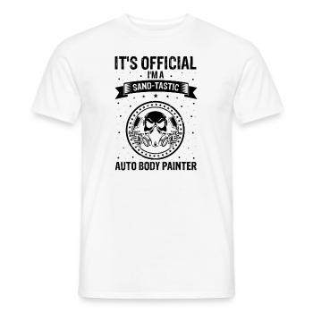 Car Painter Offer for Car Painters - Men's T-Shirt - white - Front - AI Model Male 178 dark (178cm)