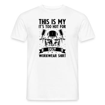 Dicton de carrossier pour les peintres automobiles - T-shirt homme - blanc - Devant - AI Model Male 178 dark (178cm)