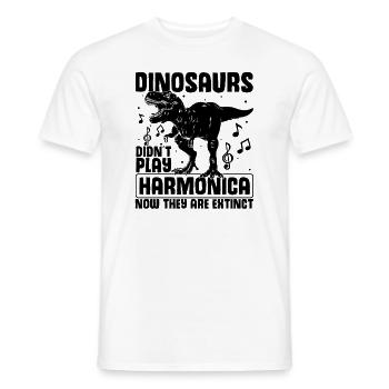 Harmonikaspieler für Munharmonika Spieler - Männer T-Shirt - Weiß - Vorne - AI Model Male 178 dark (178cm)