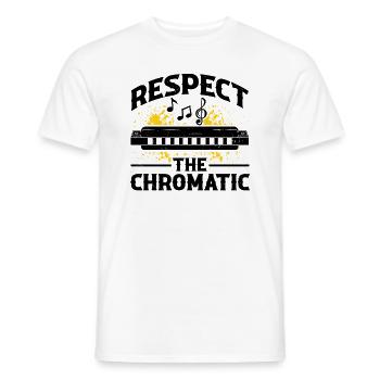 Französische Harfinisten und Harmonikaspieler - Männer T-Shirt - Weiß - Vorne - AI Model Male 178 dark (178cm)