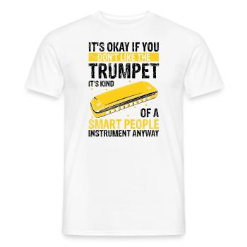 Harmonikaspieler für Munharmonika Spieler - Männer T-Shirt - Weiß - Vorne - AI Model Male 178 dark (178cm)