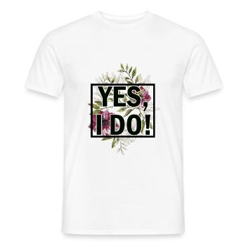 Hochzeit Ehe Trauung Liebe Treue Geschenkidee - Männer T-Shirt - Weiß - Vorne - AI Model Male 178 dark (178cm)