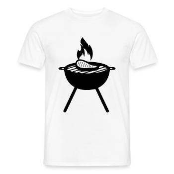 Steak Meat Symbol - Men's T-Shirt - white - Front - AI Model Male 178 dark (178cm)