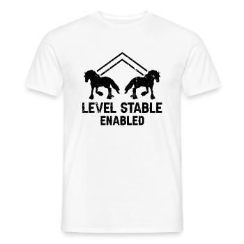 Cydesdale Rider and Draft Horse Designs - Men's T-Shirt - white - Front - AI Model Male 178 dark (178cm)