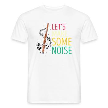 Basson pour basson anches et bassoniste - T-shirt homme - blanc - Devant - AI Model Male 178 dark (178cm)