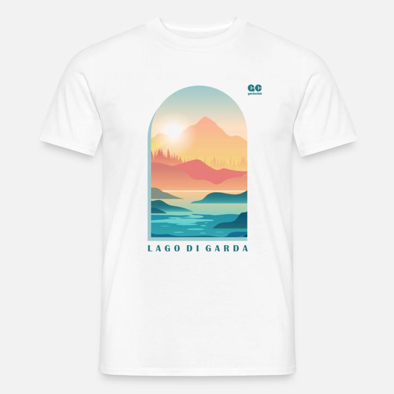 Garda View - Männer T-Shirt - Weiß