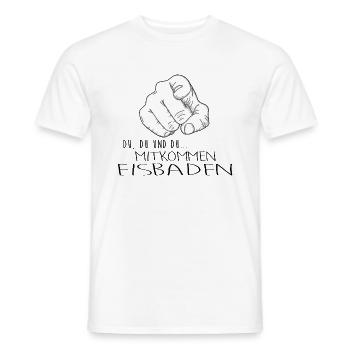 eisbader winterbader eischwimmen eisbademeister - Männer T-Shirt - Weiß - Vorne - AI Model Male 178 dark (178cm)