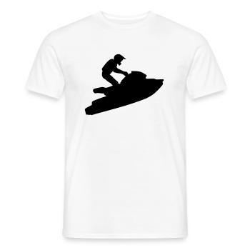 Jet ski - T-shirt homme - blanc - Devant - AI Model Male 178 dark (178cm)