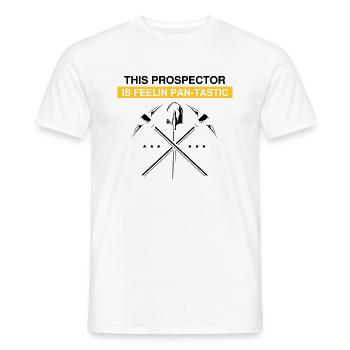 Gold Digger Gold Panning Gold Mining Designs - Men's T-Shirt - white - Front - AI Model Male 178 dark (178cm)