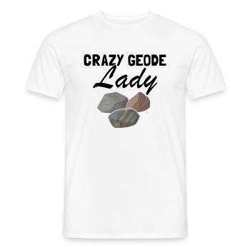 Recherche sur les roches et conception de roches à quartz - T-shirt homme - blanc - Devant - AI Model Male 178 dark (178cm)