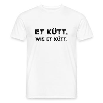 Et kütt wie et küt Köln Proverbes - T-shirt homme - blanc - Devant - AI Model Male 178 dark (178cm)