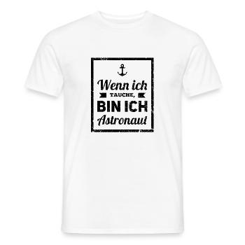 Tauchen - Männer T-Shirt - Weiß - Vorne - AI Model Male 178 dark (178cm)