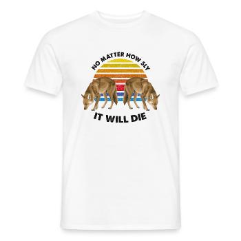Conception de coyote pour les réacteurs de coyote - T-shirt homme - blanc - Devant - AI Model Male 178 dark (178cm)