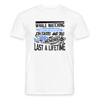 Meeressäuger für Orca-Beobachtung und Buckelwal - Männer T-Shirt - Weiß - Vorne - AI Model Male 178 dark (178cm)
