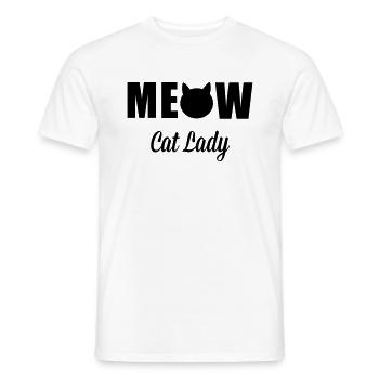 Cats - T-shirt homme - blanc - Devant - AI Model Male 178 dark (178cm)