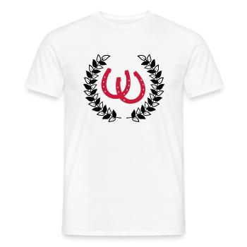 Hufeisen - Männer T-Shirt - Weiß - Vorne - AI Model Male 178 dark (178cm)