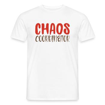 Coordinateur du chaos - T-shirt homme - blanc - Devant - AI Model Male 178 dark (178cm)