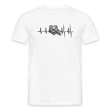 Roller Skates Inline Skating Skater Roll Tea Poison - Men's T-Shirt - white - Front - AI Model Male 178 dark (178cm)
