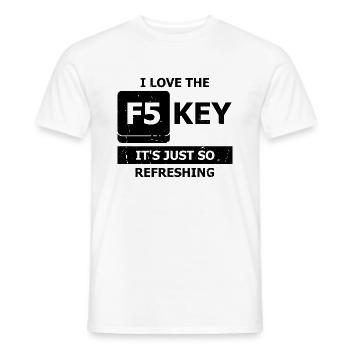 Cyber Security Design for IT Security and Hackers - Men's T-Shirt - white - Front - AI Model Male 178 dark (178cm)