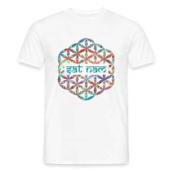 mantra dat nam e 72 - Men's T-Shirt - white - Front - AI Model Male 178 dark (178cm)