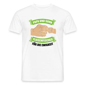 Fliegenfischen Fischen Angeln Angler Fischer - Männer T-Shirt - Weiß - Vorne - AI Model Male 178 dark (178cm)