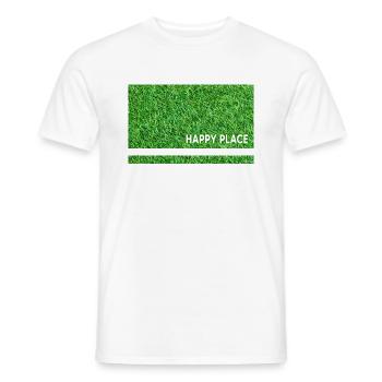 Hockey sur gazon Hockey Hockey Terrain de hockey sur gazon artificiel - T-shirt homme - blanc - Devant - AI Model Male 178 dark (178cm)