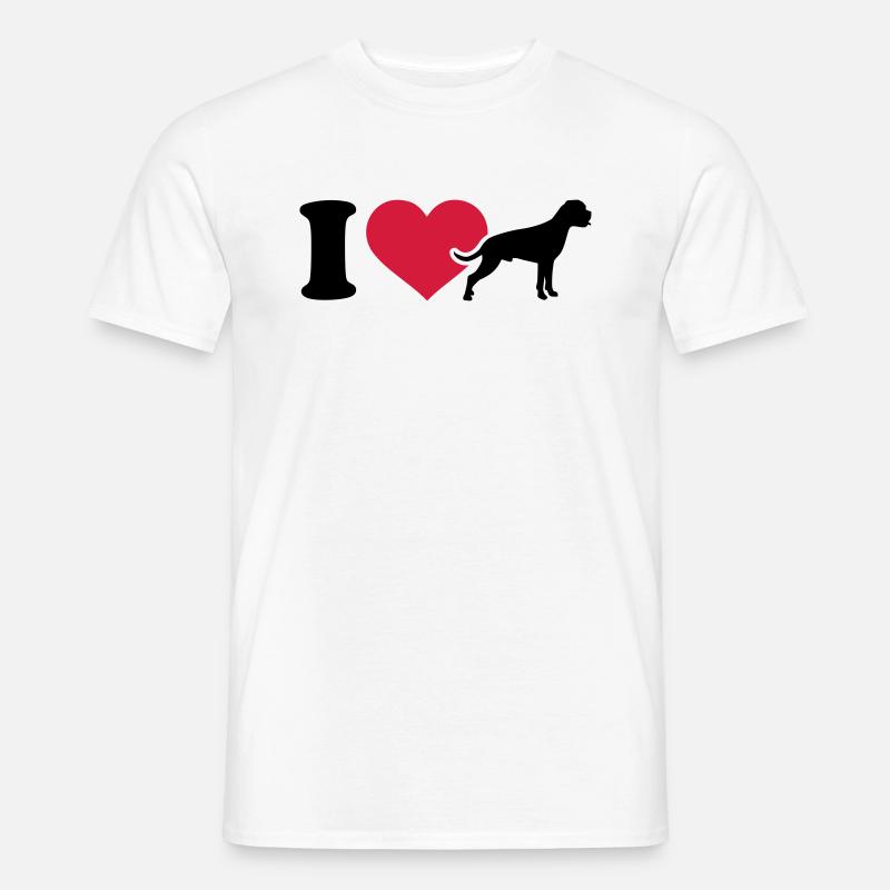 Boxer - Männer T-Shirt - Weiß