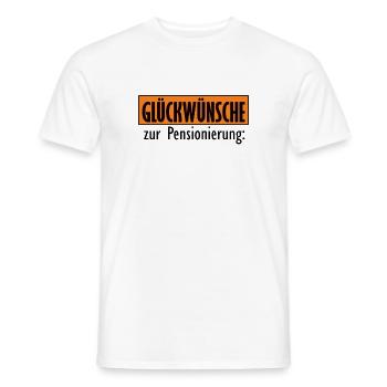Pensionierung Pension Rente Geschenkidee Rentnerin - Männer T-Shirt - Weiß - Vorne - AI Model Male 178 dark (178cm)