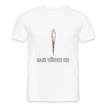 La glace très fine de blagues ambiguës - T-shirt homme - blanc - Devant - AI Model Male 178 dark (178cm)