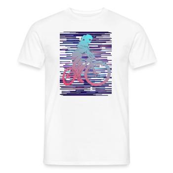 Mountainbike Girl - Männer T-Shirt - Weiß - Vorne - AI Model Male 178 dark (178cm)