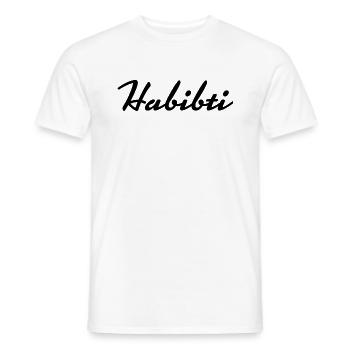 Habibti mariage musulman cadeau femme mariage - T-shirt homme - blanc - Devant - AI Model Male 178 dark (178cm)